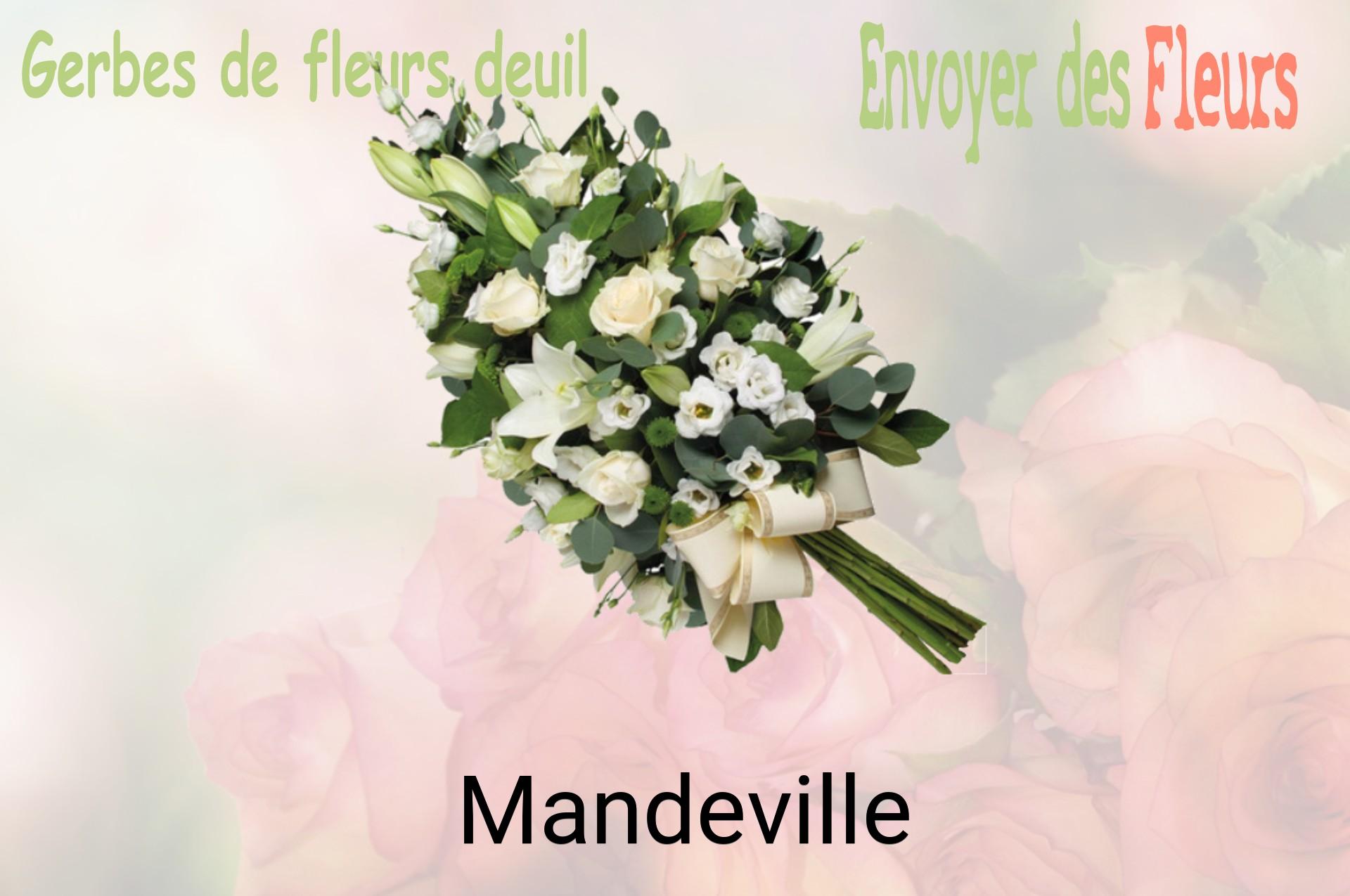 Gerbe de fleurs de deuil livrée à Mandeville